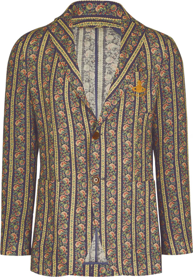 Vivienne Westwood Floral Striped Blazer