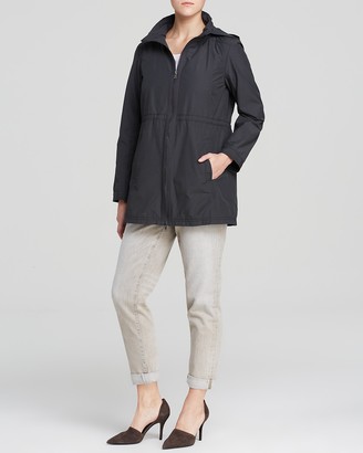 Eileen Fisher Hooded Zip Front Jacket