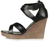 Thumbnail for your product : Topshop Wizard strap wedges