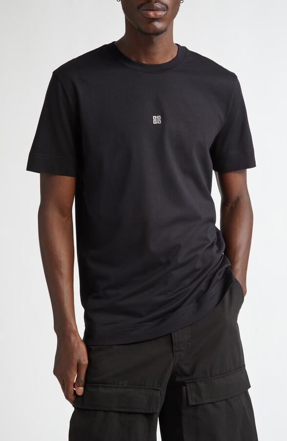Givenchy Slim Fit 4G Embroidered Cotton T-Shirt