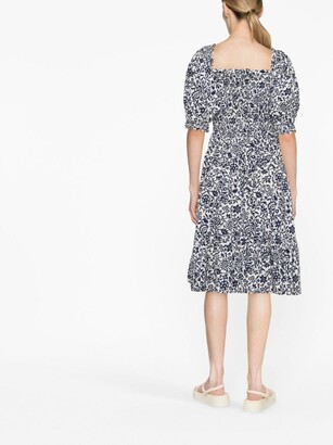 Polo Ralph Lauren Floral-Print Flared Midi Dress