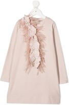 Thumbnail for your product : Douuod Kids Feather Details Shift Dress