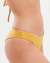 Thumbnail for your product : RVCA Solid Shimmer Cheeky Bikini Bottoms