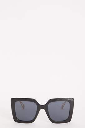Quiz Black Thick Frame Sunglasses