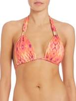 Thumbnail for your product : Heidi Klein Printed Halter Bikini Top