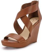 Thumbnail for your product : Jessica Simpson Jinxxi Wedge Cross Sandals
