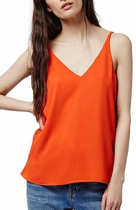 Topshop Women's Double Strap V-Back Camisole