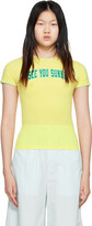 Thumbnail for your product : Sunnei Yellow 'See You Sunnei' T-Shirt