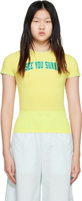 Sunnei Yellow 'See You Sunnei' T-Shirt