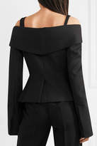Thumbnail for your product : Off-White Off-the-shoulder Twill Blazer - Black