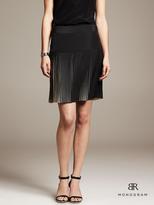 Thumbnail for your product : Banana Republic BR Monogram Black-and-White Pleated Skirt