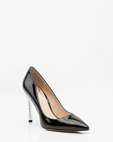 Thumbnail for your product : Le Château Jewel Embellished Patent Pointy Toe Pump