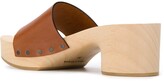 Thumbnail for your product : Maison Margiela Tabi split toe wooden clogs