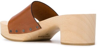 Maison Margiela Tabi split toe wooden clogs