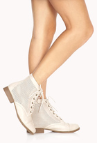 Thumbnail for your product : Forever 21 Perforated Combat Boots
