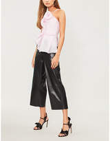Thumbnail for your product : Roland Mouret Hankow gathered silk-blend top