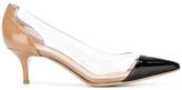 Thumbnail for your product : Gianvito Rossi contrast pointed pumps