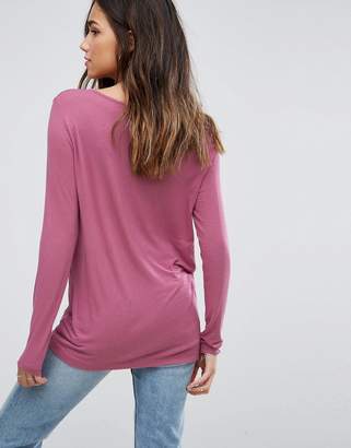 ASOS DESIGN Forever T-Shirt with Long Sleeve