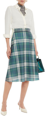 Burberry Paneled Checked Pvc Skirt