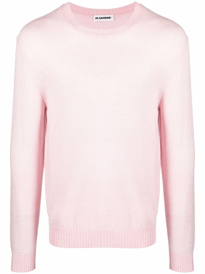 pink crew neck jumper