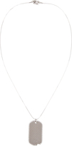 Thumbnail for your product : Eddie Borgo Silver Studded I.D. Tag Pendant Necklace