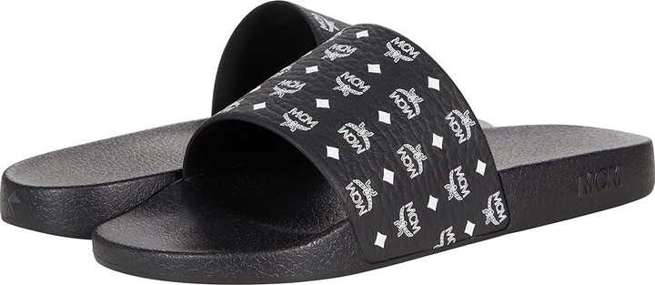 MCM Logo Group Slide (Black) Men's Shoes - ShopStyle Flip Flop Sandals