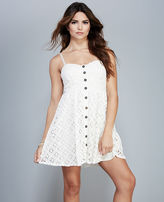 Thumbnail for your product : Wet Seal Buttoned Crochet Lace Sundress