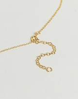 Thumbnail for your product : ASOS DESIGN Gold Plated Sterling Silver Vintage Style Icon Pendant Necklace