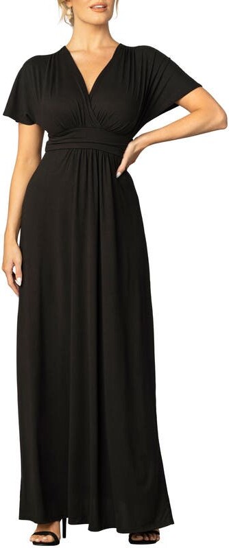 Kiyonna Vienna V-Neck Maxi Dress