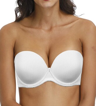 Super Multiway Strapless Bra Thick Padded Push up Underwire A-D
