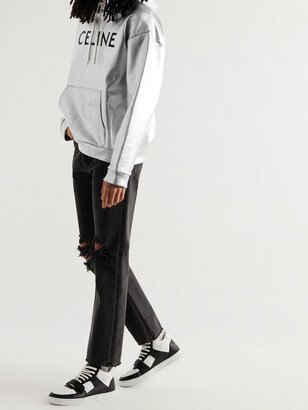 celine metallic hoodie