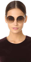 Thumbnail for your product : Victoria Beckham Feather Light Round Sunglasses
