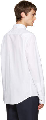 Moncler Gamme Bleu White Button-Down Shirt