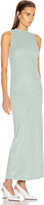Thumbnail for your product : John Elliott Velvet Jersey Maxi Dress in Celadon | FWRD
