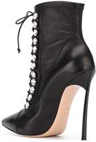 Thumbnail for your product : Casadei crystal-embellished ankle boots