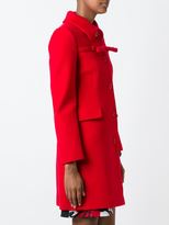 Thumbnail for your product : Moschino Boutique front bow fitted coat
