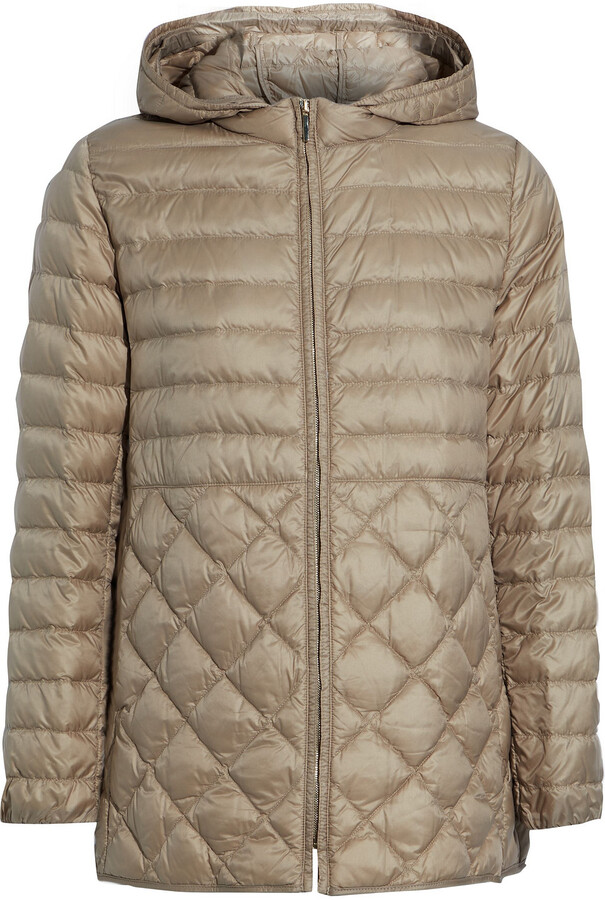 Max Mara Trevis Quilted Shell Hooded Down Jacket - ShopStyle
