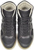 Thumbnail for your product : McQ x Puma Black Leather And Mesh Move Mid High-Tops