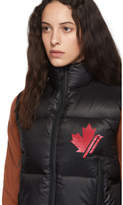 Thumbnail for your product : DSQUARED2 Black Nylon Logo Puffer Vest