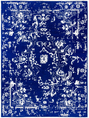 Isabelline Odom One-of-a-Kind Hand-Knotted Area Rug - Navy 9' 2\