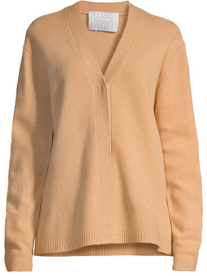 Camel V-neck Sweater | Shop the world's largest collection of 
