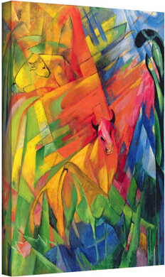 ArtWall 'Animals in a Landscape' by Franz Marc Painting Print on Wrapped Canvas