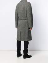 Thumbnail for your product : Saint Laurent single-breasted herringbone coat