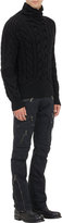 Thumbnail for your product : Ralph Lauren Black Label Cable-Knit Mock-Turtleneck Sweater