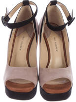 Thumbnail for your product : Paul Andrew Suede Platform Wedges