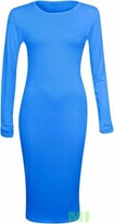 Thumbnail for your product : Miss High Street! Women's Ladies Long Sleeve Scoop Neck Midi Dress - black - 12-14