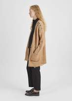 Thumbnail for your product : R 13 Oversized Knit Cardigan Camel
