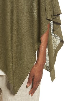 Eileen Fisher Women's Silk & Organic Linen Poncho
