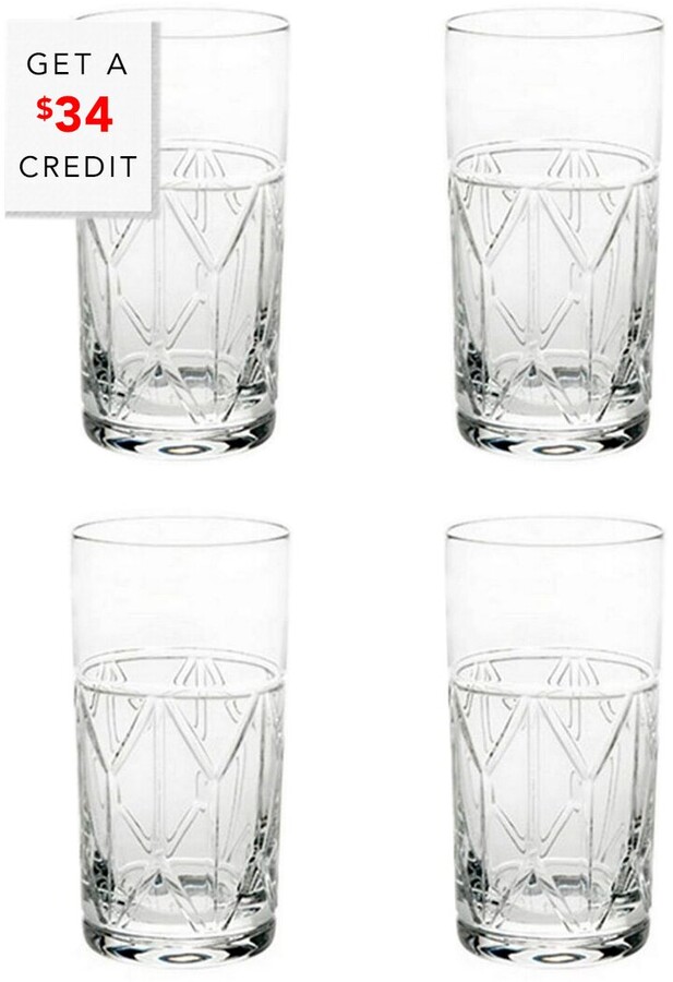 Vista Alegre Avenue Highball Glasses (Set Of 4) With $34 Credit