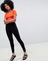 Thumbnail for your product : New Look jegging with high waist in black